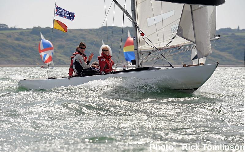 Aberdeen Asset Management Cowes Week day 1 photo copyright Rick Tomlinson / www.rick-tomlinson.com taken at Cowes Combined Clubs and featuring the Daring class