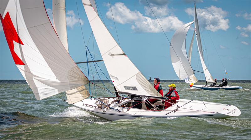 Darings Debutante and Doublet on day 2 at Cowes Classics Week 2022 photo copyright Tim Jeffreys Photography taken at Royal London Yacht Club and featuring the Daring class