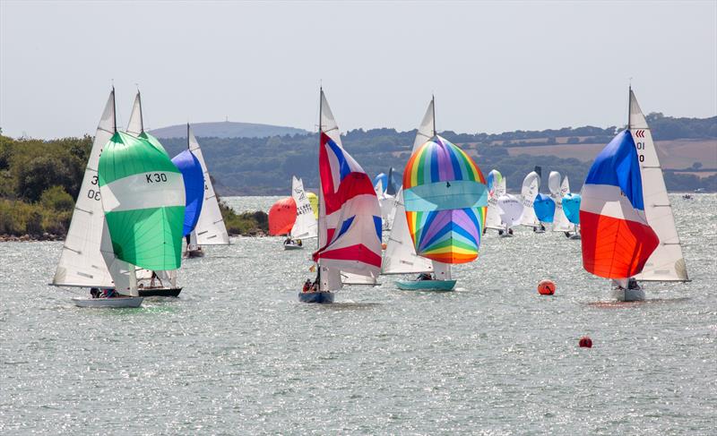 Daring fleet on Day 1 at North Sails Cowes Week photo copyright Martin Augustus / www.sailingimages.co.uk taken at Cowes Combined Clubs and featuring the Daring class