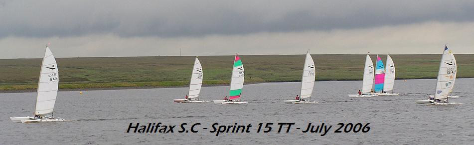 The Sprint 15s enjoy conditions at Halifax photo copyright Paul Smith taken at Halifax Sailing Club and featuring the Dart 15 class