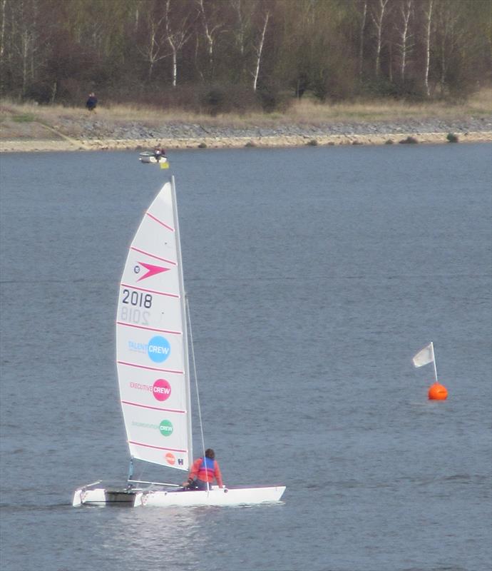 Paul Grattage wins the Sprint 15 Icicle at Grafham photo copyright Bob Carter taken at Grafham Water Sailing Club and featuring the Dart 15 class