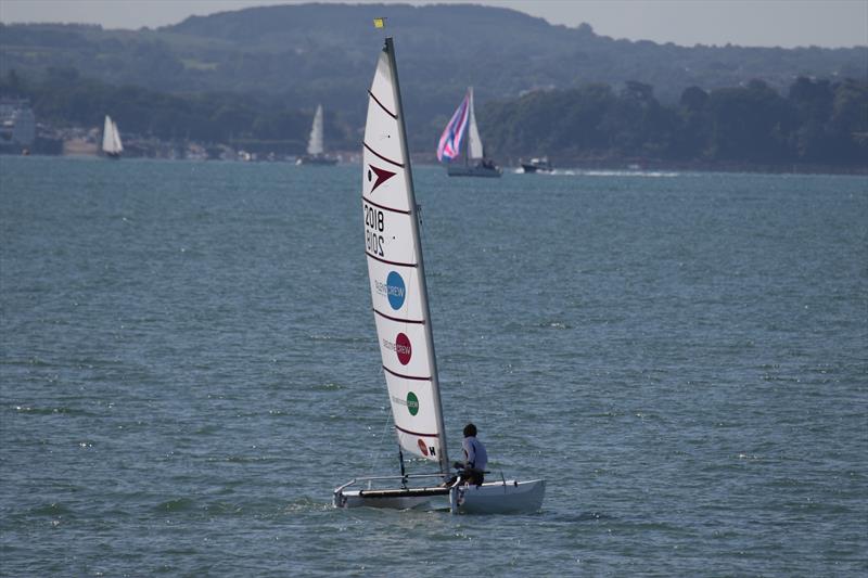 Sprint 15 TT at Stokes Bay photo copyright Alan Howie-Wood taken at Stokes Bay Sailing Club and featuring the Dart 15 class