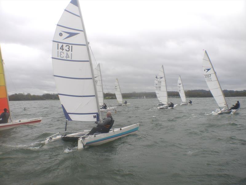 Race start during the Sprint 15 TT at Stewartby photo copyright Rob Love & Valerie Anthony taken at Stewartby Water Sailing Club and featuring the Dart 15 class