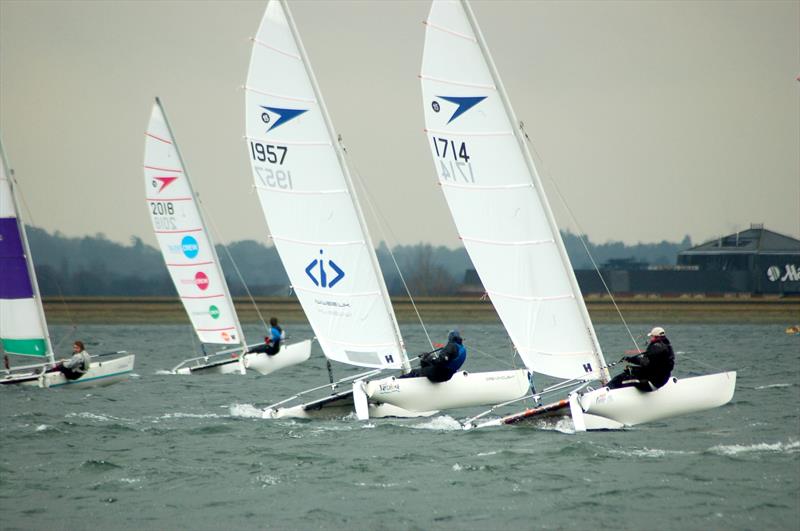 Sprint 15 Winter TT at Datchet photo copyright Barry Peters taken at Datchet Water Sailing Club and featuring the Dart 15 class