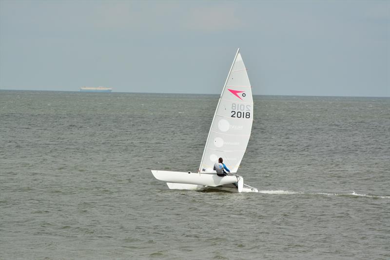 Paul Grattage during the Sprint 15 TT at Seasalter photo copyright David Cramphorn taken at Seasalter Sailing Club and featuring the Dart 15 class