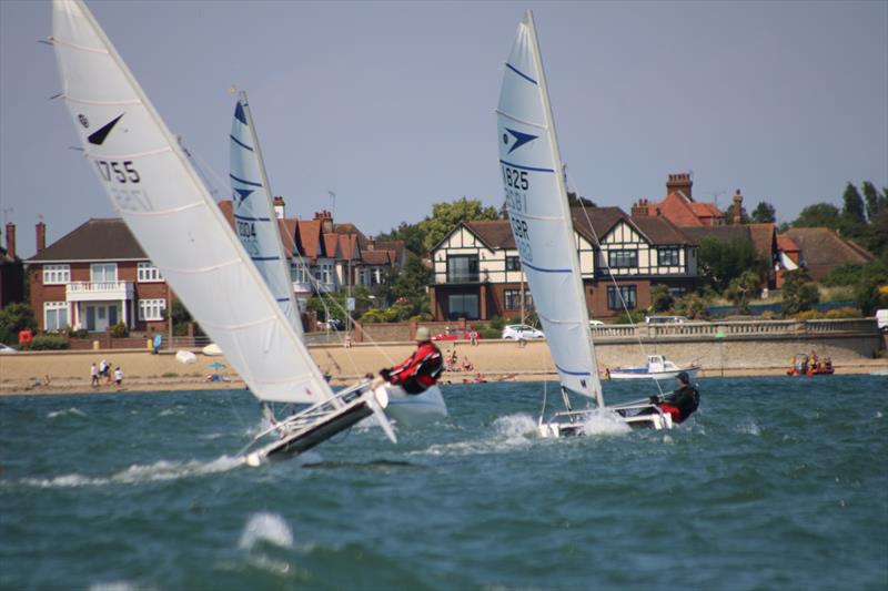 Sprint 15 TT at Thorpe Bay photo copyright Pauline Love taken at Thorpe Bay Yacht Club and featuring the Dart 15 class