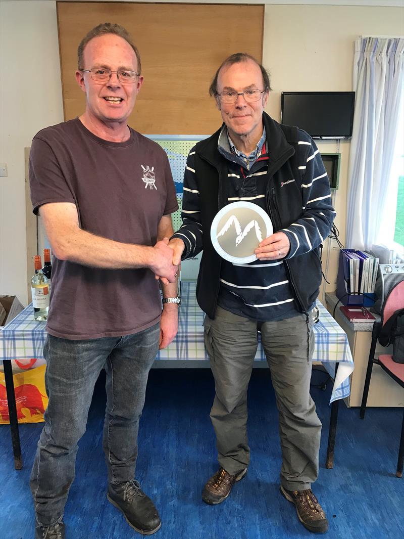 Class Chairman Ed Tuite Dalton presents Richard with a memento of his coaching day photo copyright George Love taken at Marconi Sailing Club and featuring the Dart 15 class
