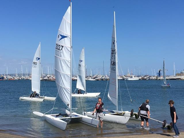 40th Anniversary Sprint 15 Nationals at the WPNSA photo copyright Peter Stephens taken at Weymouth & Portland Sailing Academy and featuring the Dart 15 class