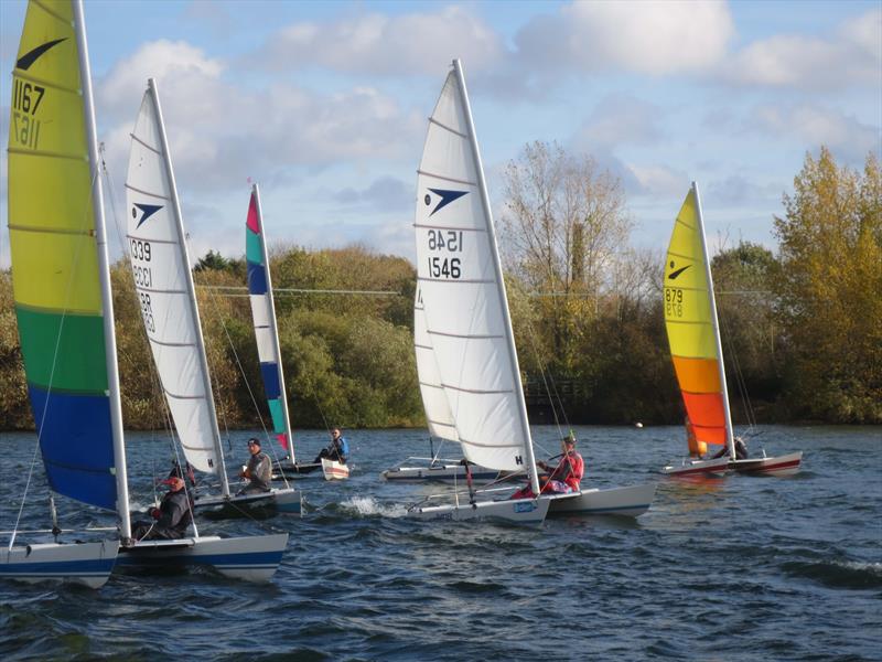 Sprint 15 Winter Series TT at Stewartby Water photo copyright Nigel Denchfield taken at Stewartby Water Sailing Club and featuring the Dart 15 class