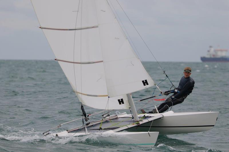Hector Bunclark finishes 3rd in the Sprint 15 Sport Nationals at Yaverland photo copyright Alan and Mary Howie-Wood taken at Yaverland Sailing & Boat Club and featuring the Dart 15 Sport class