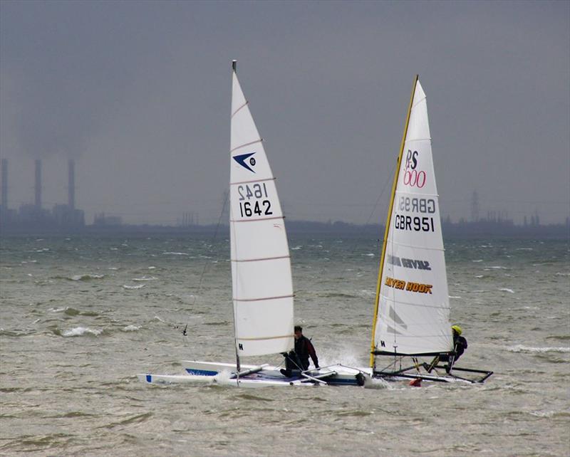 Brass Monkey Trophy Race at Leigh-on-Sea photo copyright Carol Charles taken at Leigh-on-Sea Sailing Club and featuring the Dart 15 class