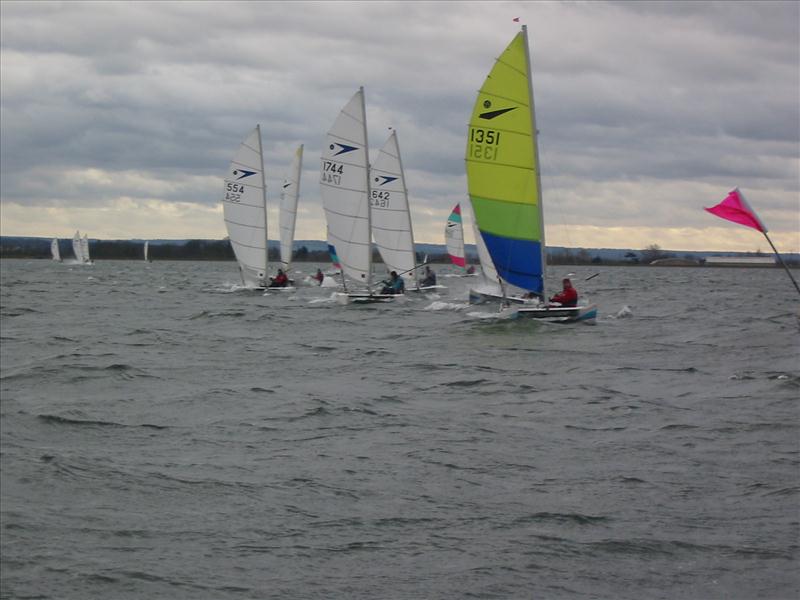 Sprint 15 Winter TT at Queen Mary photo copyright Gordon Goldstone taken at Queen Mary Sailing Club and featuring the Dart 15 class