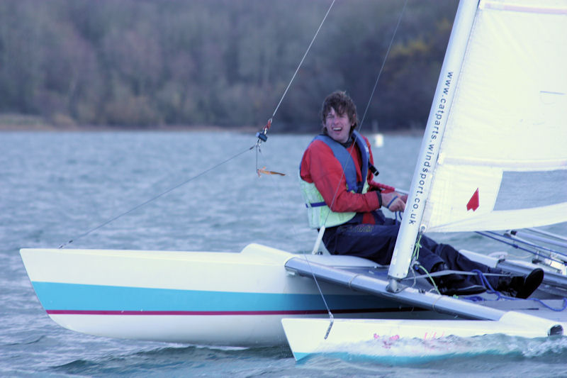 Paul Grattage during the Sprint 15 Winter TT at Carsington photo copyright George Love taken at Carsington Sailing Club and featuring the Dart 15 class