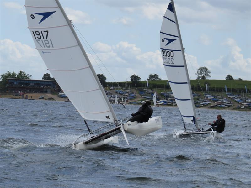 Sprint 15 TT at Draycote Water photo copyright Steve Pell taken at Draycote Water Sailing Club and featuring the Dart 15 class
