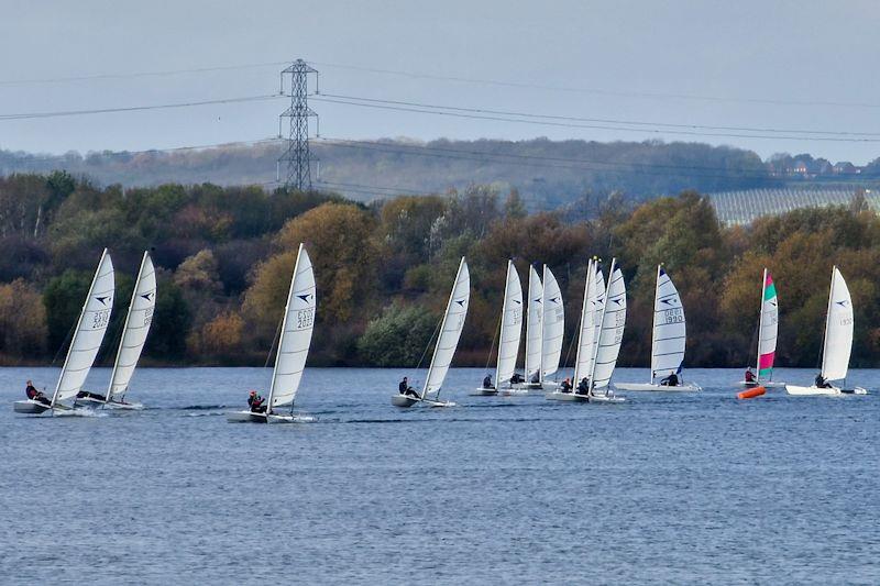 Sprint 15  Winter Series TT at Stewartby Water photo copyright Dave Russell taken at Stewartby Water Sailing Club and featuring the Dart 15 class