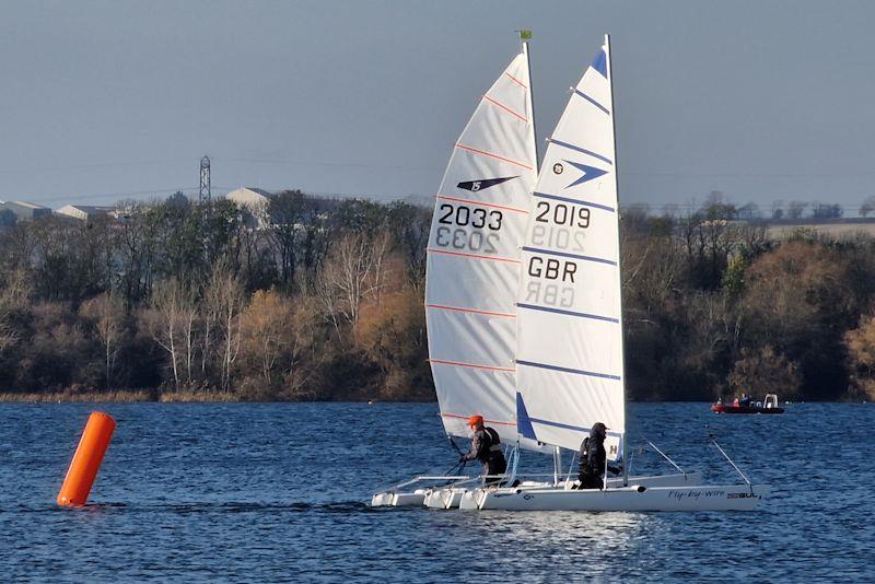 Sprint 15  Winter Series TT at Stewartby Water photo copyright Dave Russell taken at Stewartby Water Sailing Club and featuring the Dart 15 class