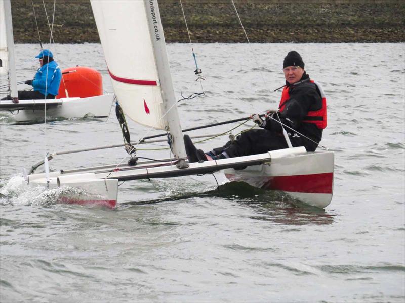 Dart 15 Winter TT at Draycote photo copyright Steve Pell taken at Draycote Water Sailing Club and featuring the Dart 15 class