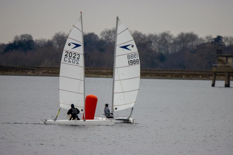 Dart 15 Winter TT at Datchet photo copyright Dave Clarke taken at Datchet Water Sailing Club and featuring the Dart 15 class