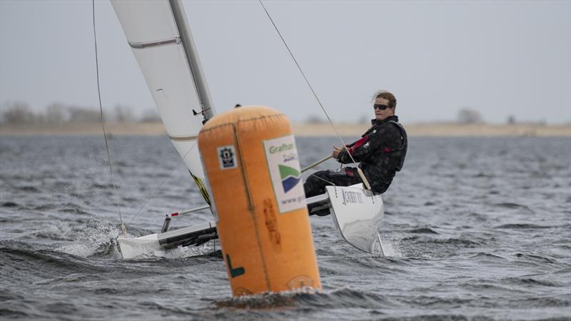 Jenny Ball during the Gill Dart 15 Winter TT at Grafham Water photo copyright Paul Sanwell / OPP taken at Grafham Water Sailing Club and featuring the Dart 15 class