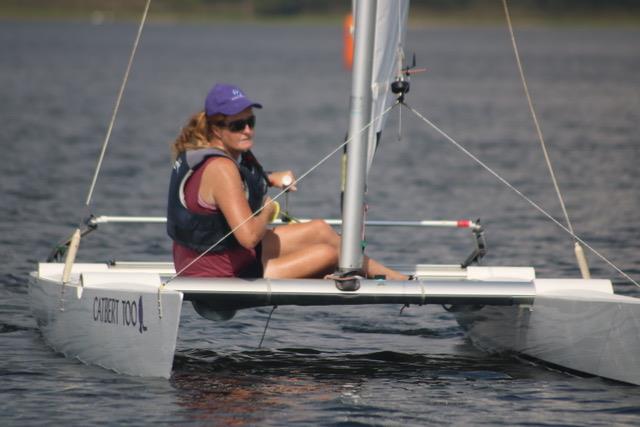 Jenny Ball during the Dart 15 TT at Carsington photo copyright Pauline Love taken at Carsington Sailing Club and featuring the Dart 15 class