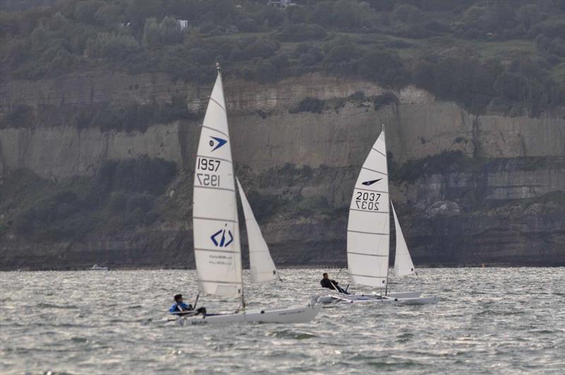 Dart 15 Sport Nationals at Shanklin photo copyright Dave Clarke taken at Shanklin Sailing Club and featuring the Dart 15 Sport class