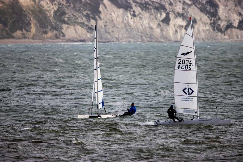 Dart 15 Sport Nationals at Shanklin photo copyright Dave Clarke taken at Shanklin Sailing Club and featuring the Dart 15 Sport class