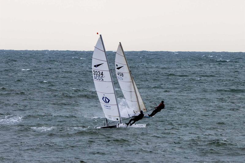 Dart 15 Sport Nationals at Shanklin photo copyright Dave Clarke taken at Shanklin Sailing Club and featuring the Dart 15 Sport class