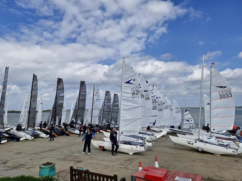 Ready to launch ahead of the Dart 15 Summer TT at Marconi photo copyright Fenella Miller taken at Marconi Sailing Club and featuring the Dart 15 class