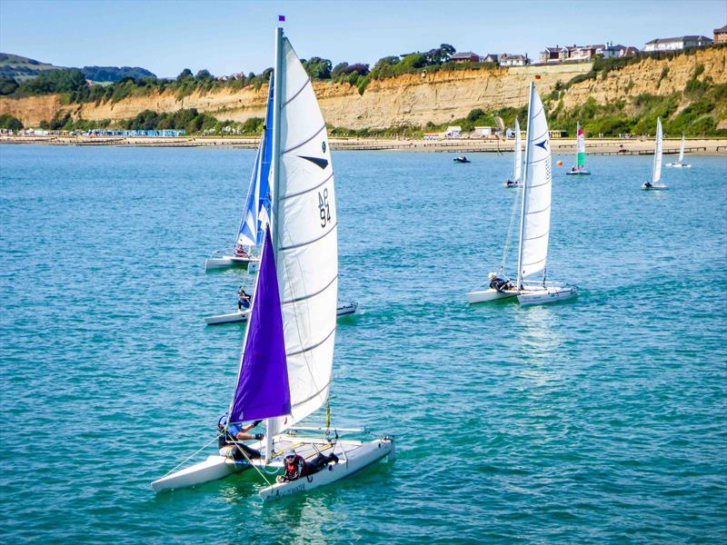 Sandown Regatta 2017 photo copyright Heather Knowles & Yvonne Pike taken at Shanklin Sailing Club and featuring the Dart 16 class