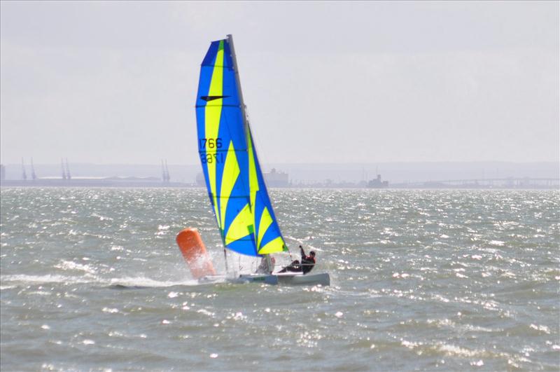 16 nationals at Thames Estuary photo copyright Sarah McNally taken at Thames Estuary Yacht Club and featuring the Dart 16 class