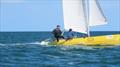 Grant and Ella May Piggott during the Noble Marine Insurance Dart 18 Nationals and Worlds at Bridlington © Peider Fried