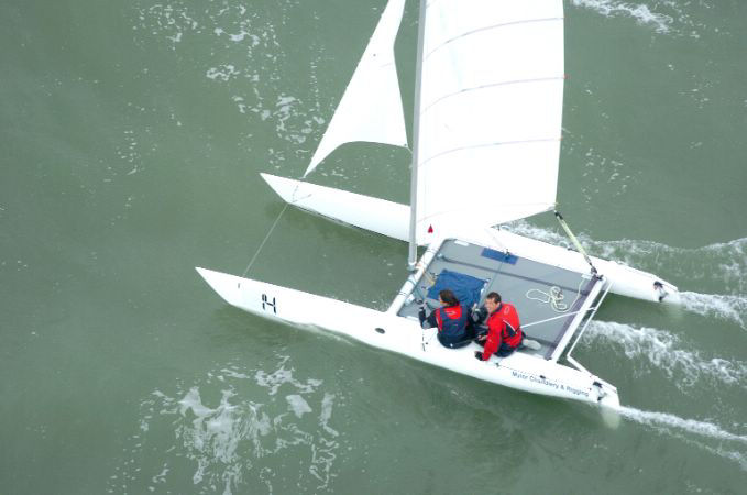 Matt Pullen & Debbie Rickard win the Dart 18 Europeans in Belgium photo copyright Royal Belgian Sailing Club taken at Royal Belgian Sailing Club and featuring the Dart 18 class