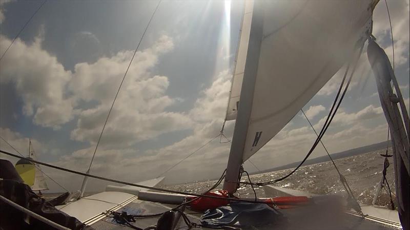 Onboard during the Dart 18 GP at Dee - photo © James Waddington