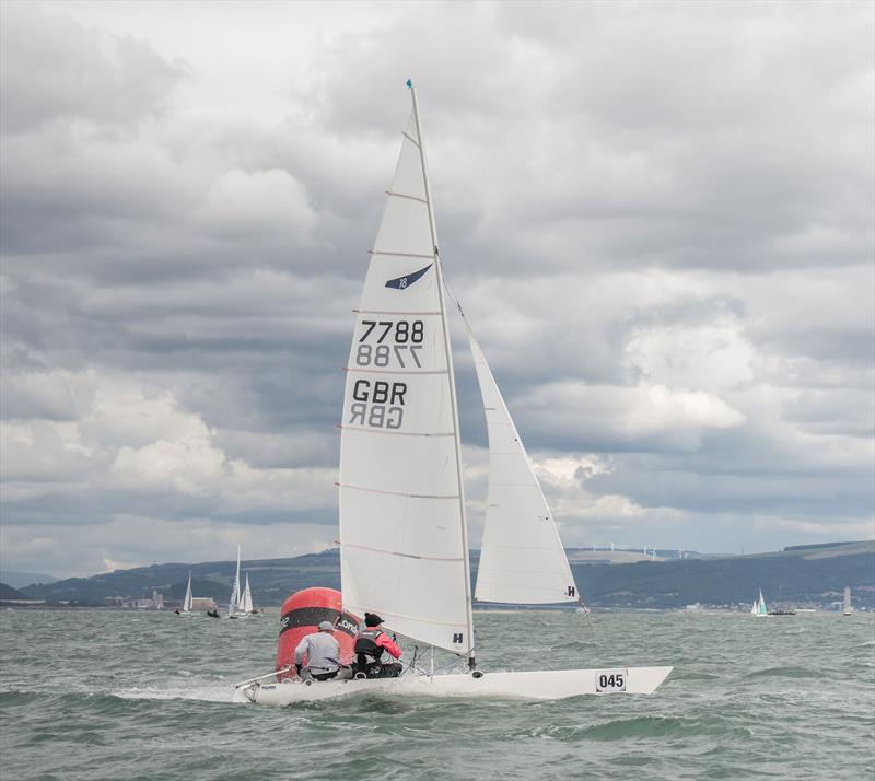 Dan Norman and Jenni Donovan win the Dart 18 European Championship at Mumbles photo copyright Simon Jenkins taken at Mumbles Yacht Club and featuring the Dart 18 class