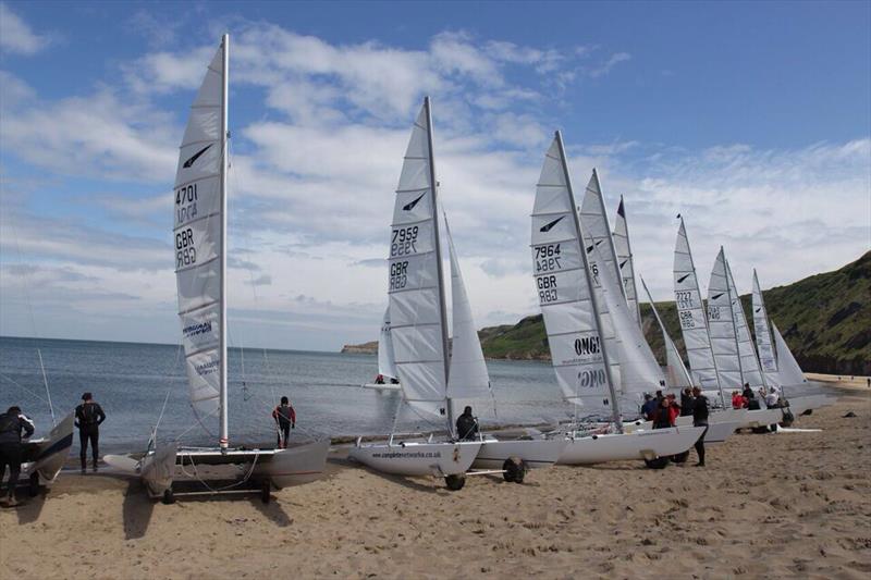 Dart 18 Travellers' Trophy at Runswick Bay Beach &amp; Sailing 