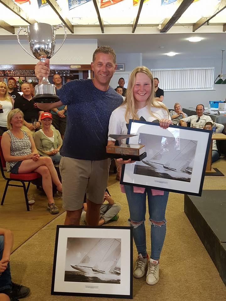 Dan Norman & Alyshia Monkman win the Dart 18 UK Nationals at Dee photo copyright Sarka Ngassa taken at Dee Sailing Club and featuring the Dart 18 class