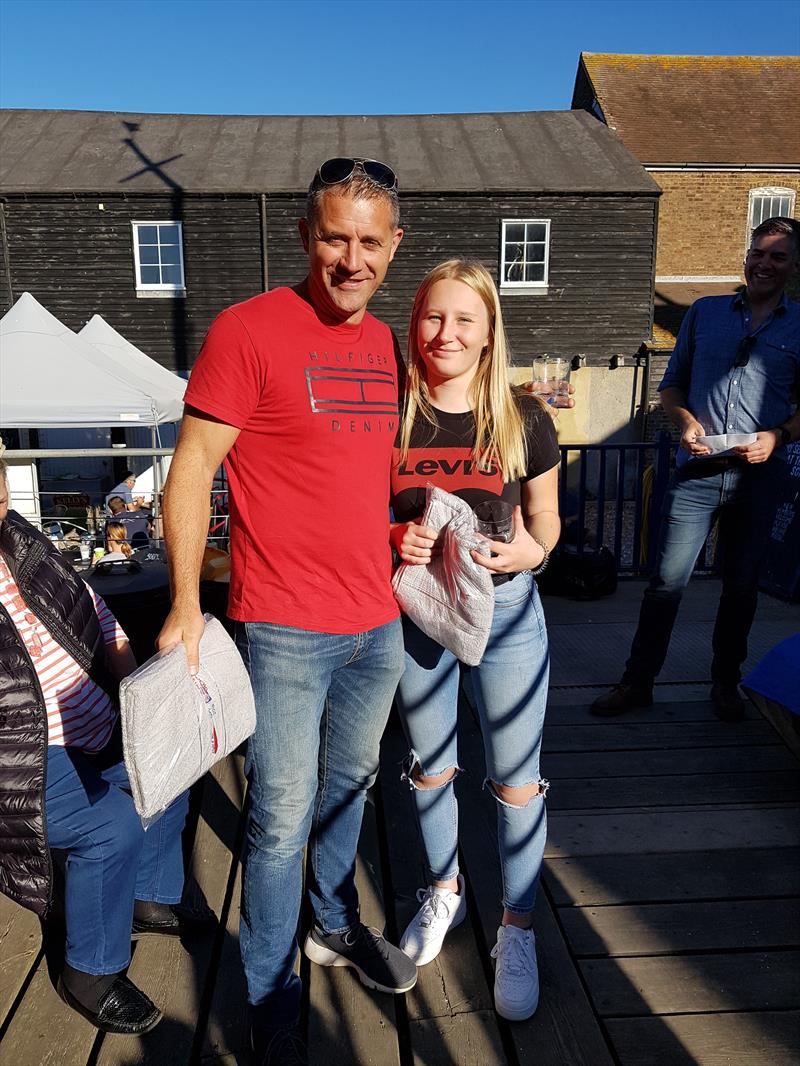 Dan Norman & Alyesha Monkman finish 2nd in the Dart 18 GP at Whitstable photo copyright Sarka Ngassa taken at Whitstable Yacht Club and featuring the Dart 18 class
