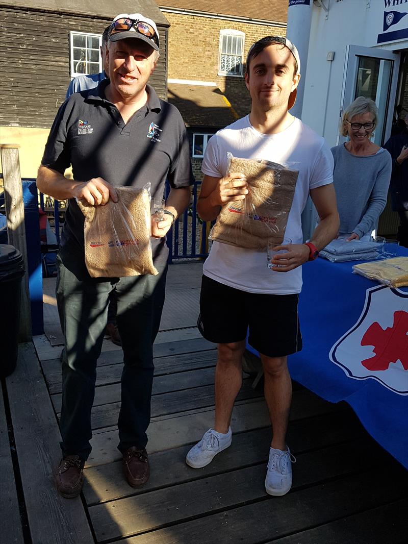 David Lloyd & Chris Rust finish 3rd in the Dart 18 GP at Whitstable photo copyright Sarka Ngassa taken at Whitstable Yacht Club and featuring the Dart 18 class