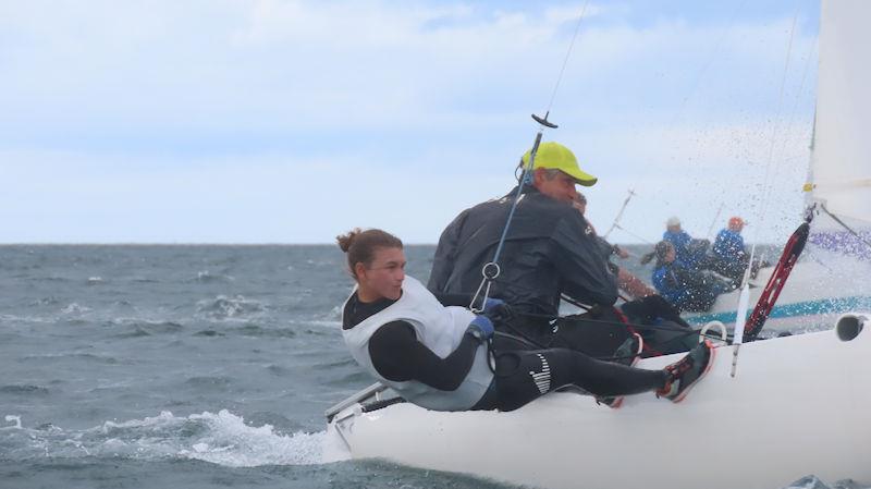 Vincent Bouvier and Fanny Merelle win the Worlds title during the Noble Marine Insurance Dart 18 Nationals and Worlds at Bridlington - photo © Peider Fried