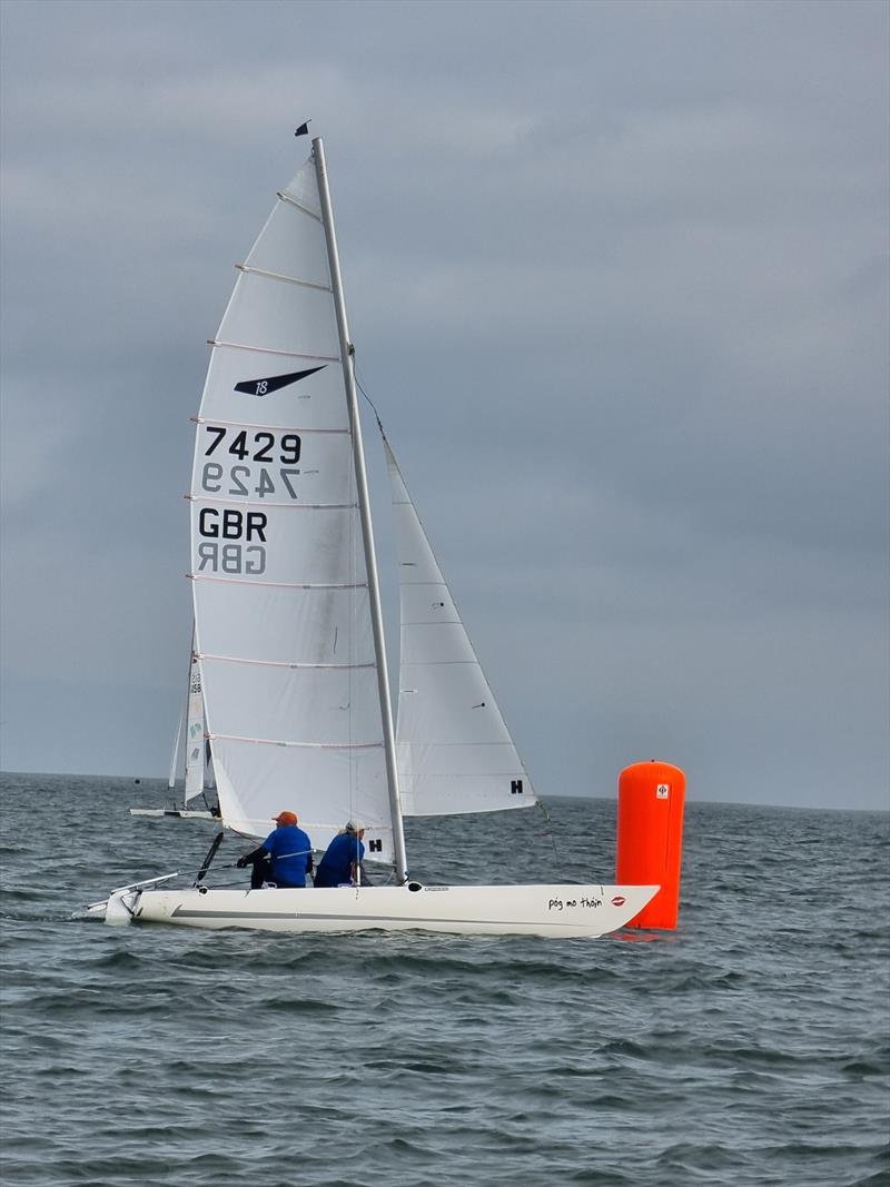 Dickie Ledger and Sarah Oliver during the Whitstable YC Easter Regatta photo copyright Steve Gray taken at Whitstable Yacht Club and featuring the Dart 18 class