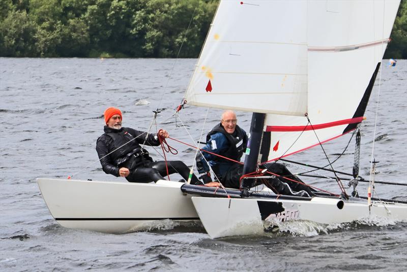 Bala Multihull Open 2025 photo copyright John Hunter taken at Bala Sailing Club and featuring the Dart 18 class