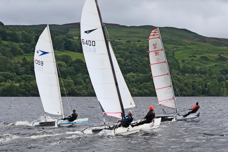 Bala Multihull Open 2025 photo copyright John Hunter taken at Bala Sailing Club and featuring the Dart 18 class
