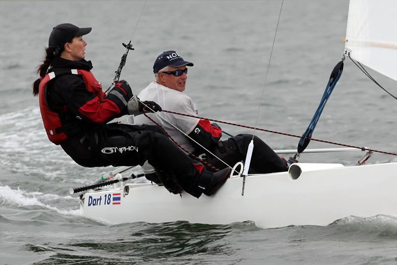 Dart 18 National Championship photo copyright Nick Champion / www.championmarinephotography.co.uk taken at Stone Sailing Club and featuring the Dart 18 class