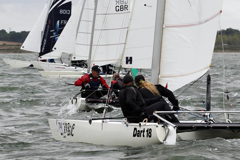 Dart 18 National Championship photo copyright Nick Champion / www.championmarinephotography.co.uk taken at Stone Sailing Club and featuring the Dart 18 class