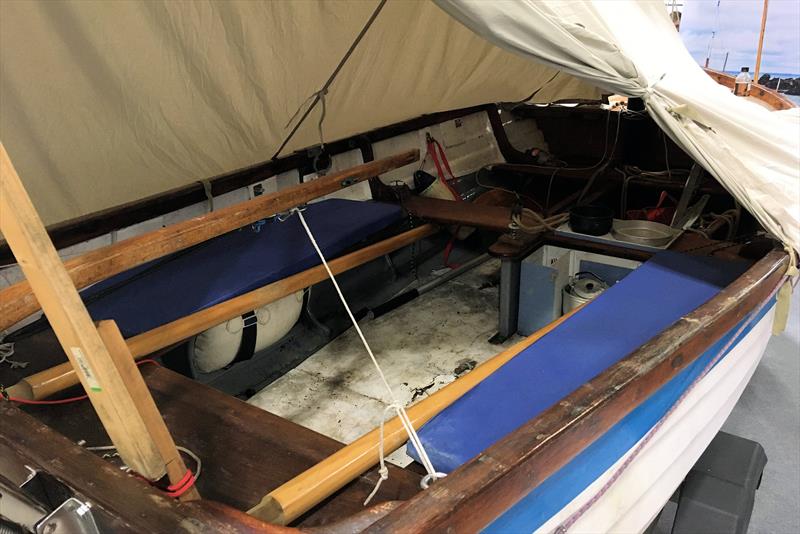 Cockpit tent for dinghy cruising seen at the RYA Dinghy and Watersports Show 2023 photo copyright Magnus Smith taken at RYA Dinghy Show and featuring the Dinghy Cruising Association class