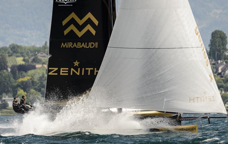 Ladycat powered by Spindrift win the Bol d'Or Mirabaud 2014 photo copyright Chris Schmid taken at  and featuring the Decision 35 class