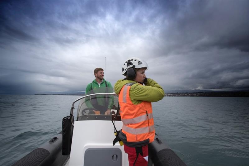 Lloyd Thornburg launched D35 photo copyright Rachel Fallon-Langdon / Team Phaedo taken at  and featuring the Decision 35 class