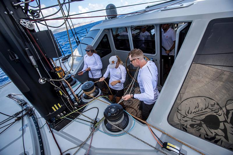 Gunboat 66 practicing for Les Voiles with his stellar D35 crew - photo © Team Phaedo