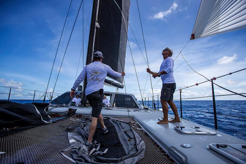 Gunboat 66 practicing for Les Voiles with his stellar D35 crew photo copyright Team Phaedo taken at  and featuring the Decision 35 class