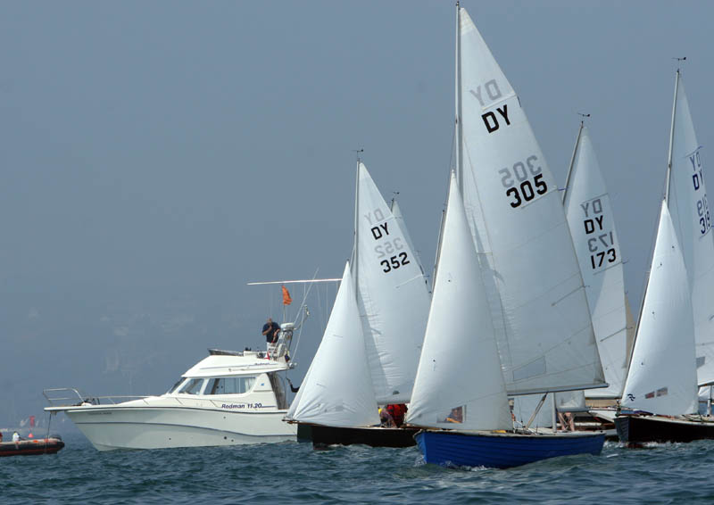 Light winds & sunshine for the Devon Yawl nationals at Weymouth photo copyright Steve Bell / www.fotoboat.com taken at Weymouth & Portland Sailing Academy and featuring the Devon Yawl class